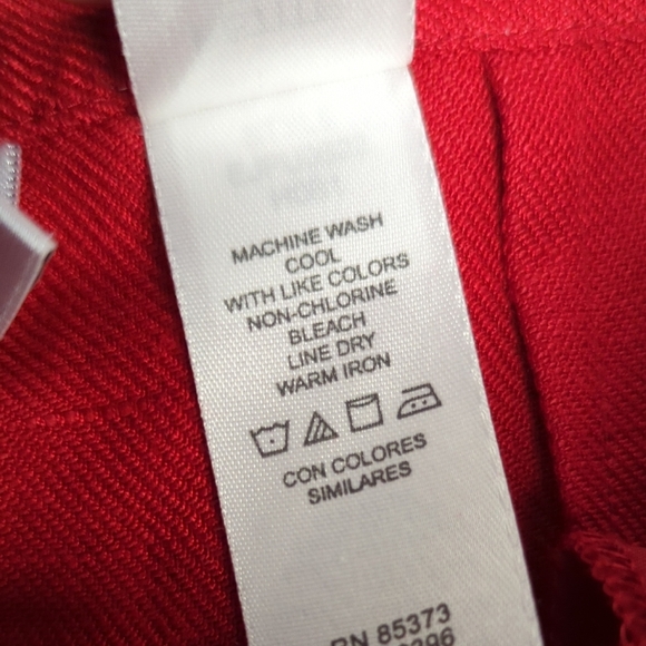 Vintage Emma James Linen Blend Straight Leg Dress Pant Red size 6P preppy work - Picture 6 of 8